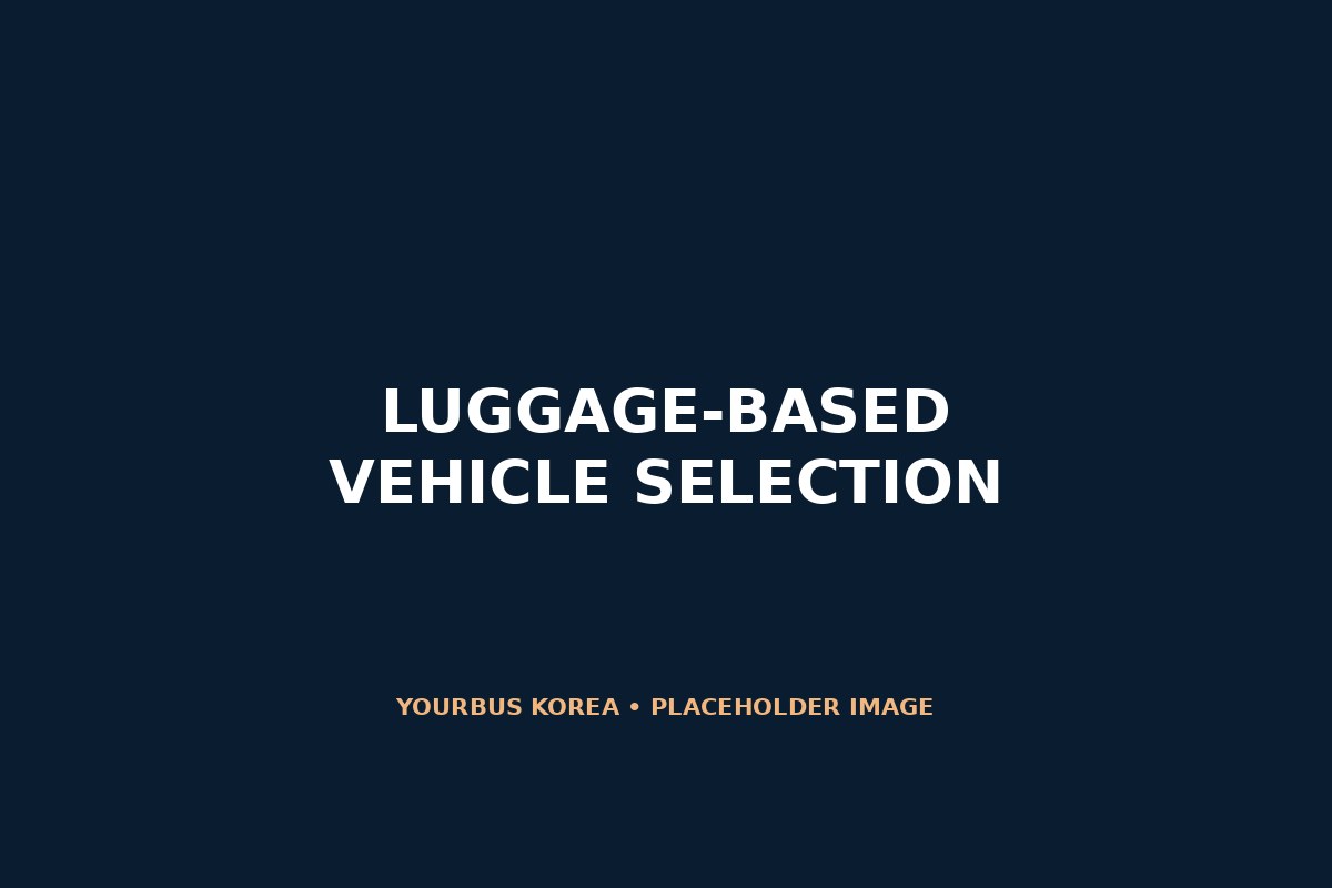 Suitcase loading and practical vehicle capacity planning in Korea